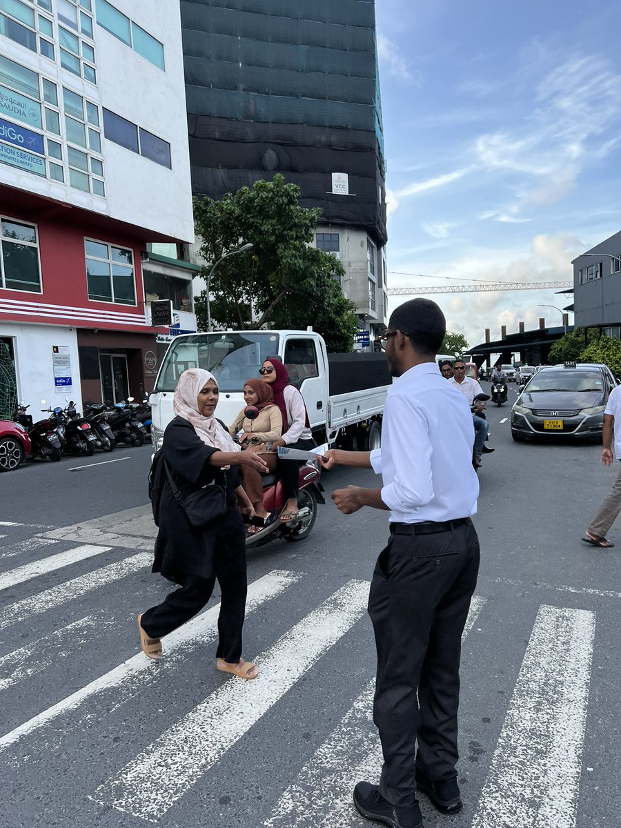 saiffathih's tweet photo. A #WalkwithSaif today handing out #LiveableMale manifesto pamphlets. 

#SaifForMale https://t.co/HFmxVEeRfU