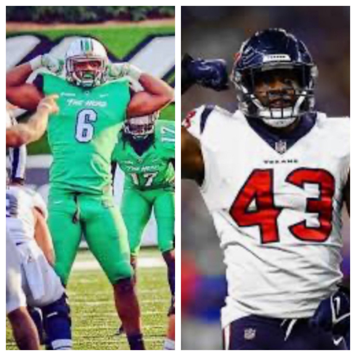 Congratulations to former @HerdFB LB great @Neville_Hewitt (2013-2014) and @HoustonTexans on making the @NFL playoffs. Exceptional player, teammate, but an even better person. #HerdFamily #OneHerd #HerdBrotherhood