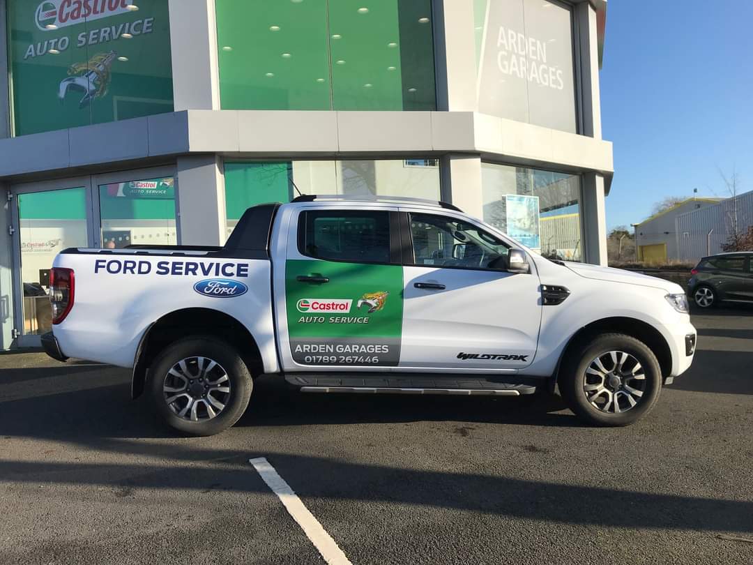 Thanks to Arden Garages for letting us supply and fit the graphics on their Courtesy Ranger