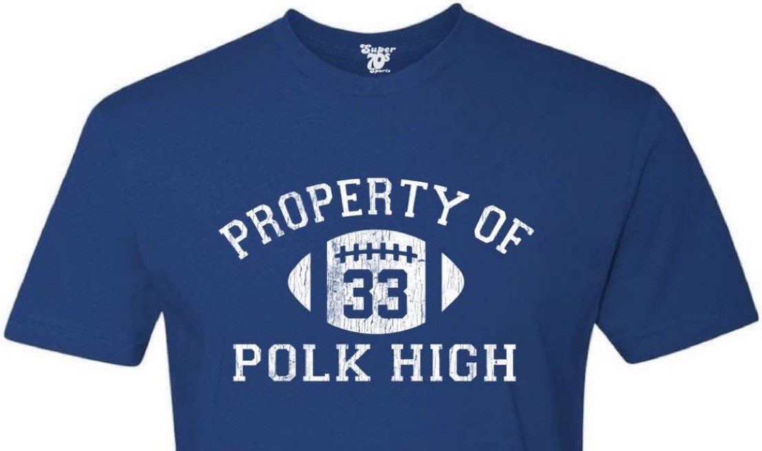 Four touchdowns, including the game-winner, in the 1966 city championship game. Put respect on the man’s name. 👉 super70ssportsstore.com/products/polk-…