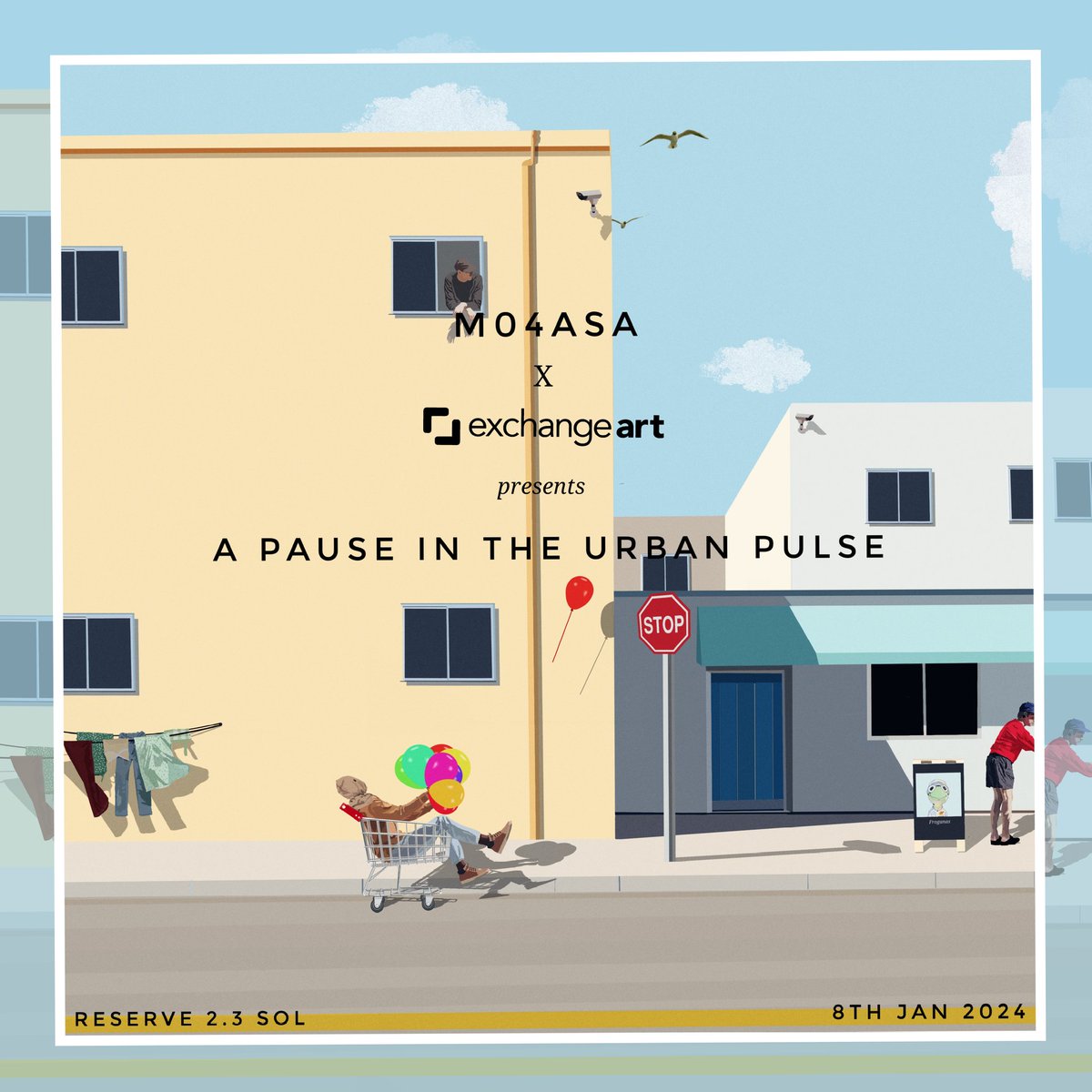 "A Pause in the Urban Pulse" [2024]

Coming live on <a href="/exchgART/">Exchange Art</a> 🔥🔥

Tomorrow 8th January 2024❤️‍🔥🥂

Time: 10am EST⏰

Details ⤵️