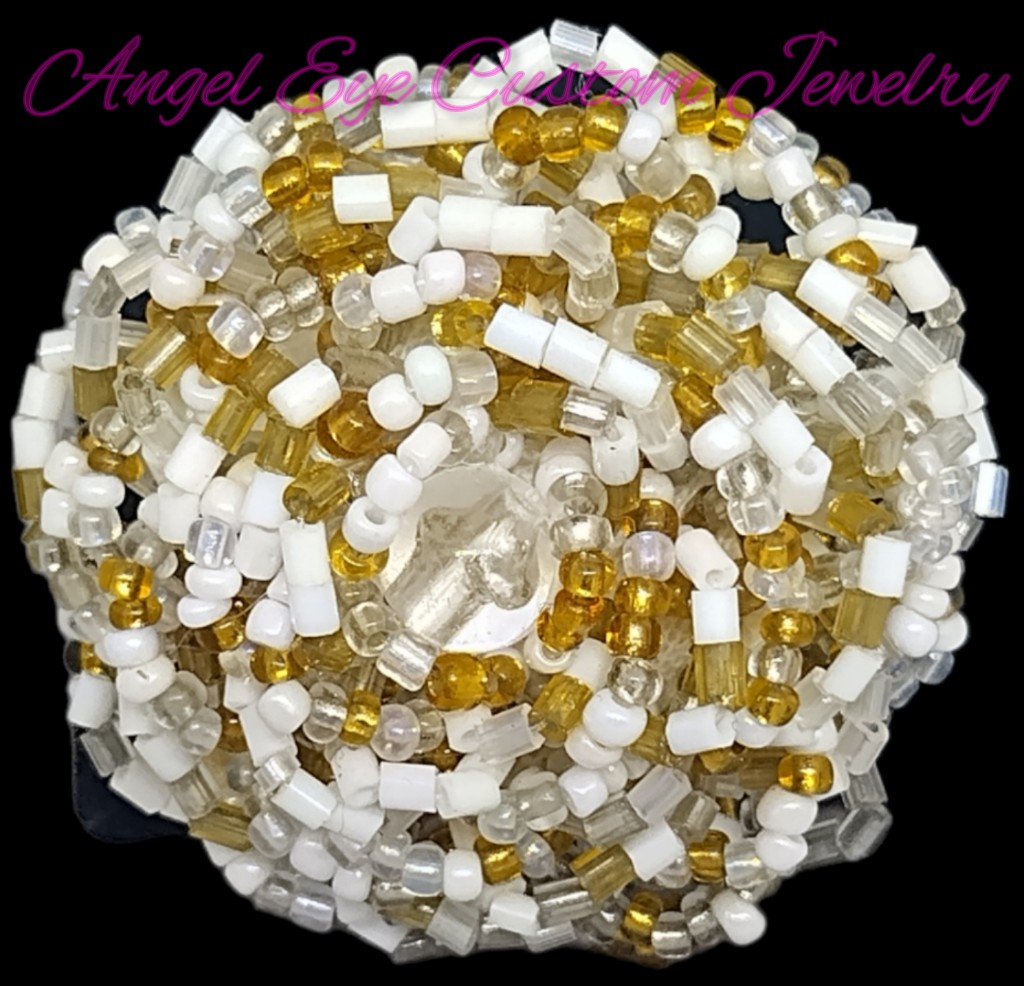 Watch your habits, for the become character
#angeleyecustomjewelry #angeleyejewelry #crocheted #SEED #bead #ring #white #GOLD #clear #Stretch #whiteseeds #goldseeds #clearseeds #FLOWER #flowerring #goldflower #whiteflower #beadedflower #beadedring #crochetedring