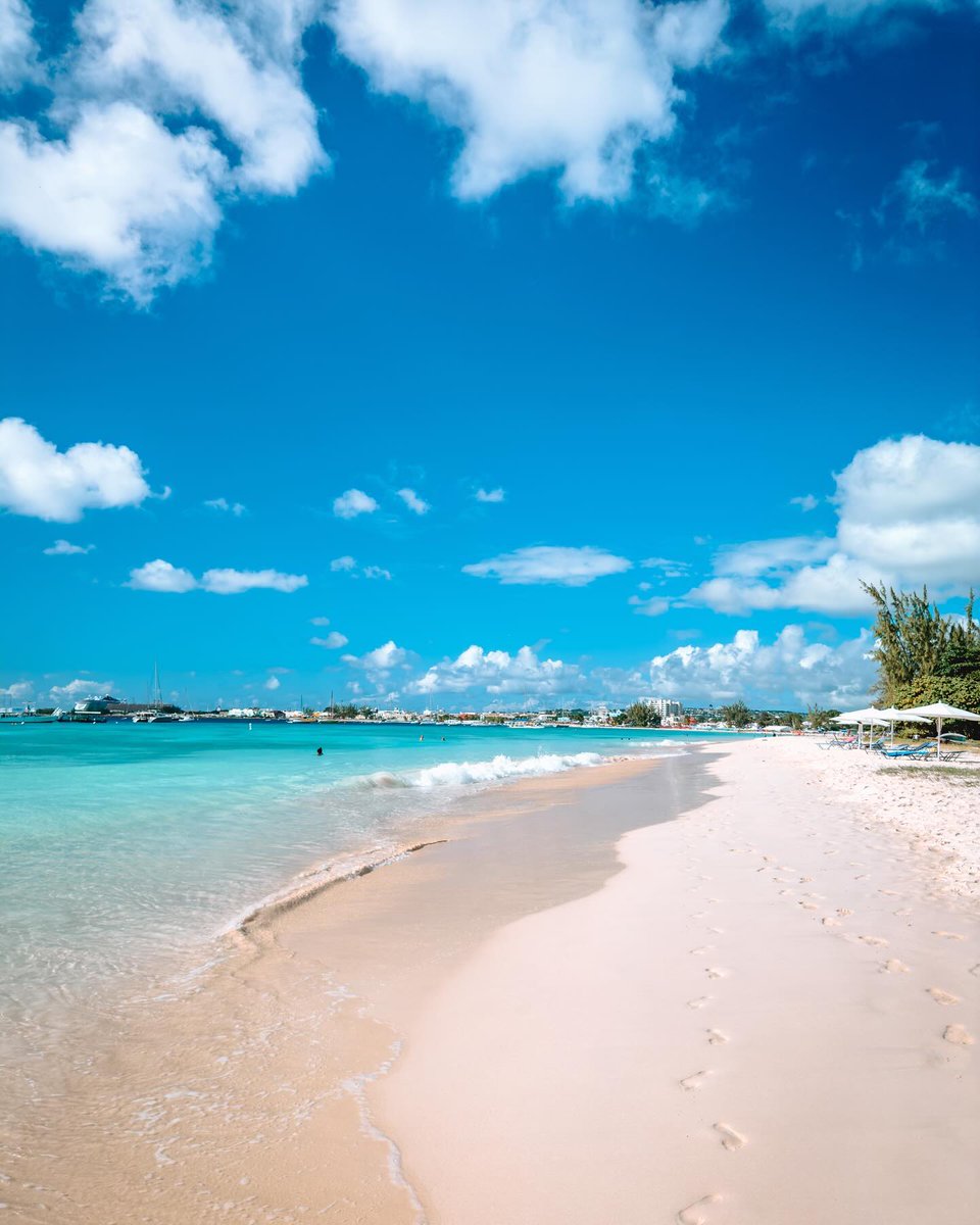 Barbados's tweet photo. Let the azure waves of Barbados crash at your feet, as you feel the silky sand between your hands. Here, every grain tells a tale of paradise!🇧🇧 🏖️ 🌊   

📸: @pack_and_jet, thanks for sharing!

#VisitBarbados #LoveBarbados #MyBarbados #IsleDo https://t.co/PTNxF03VWh