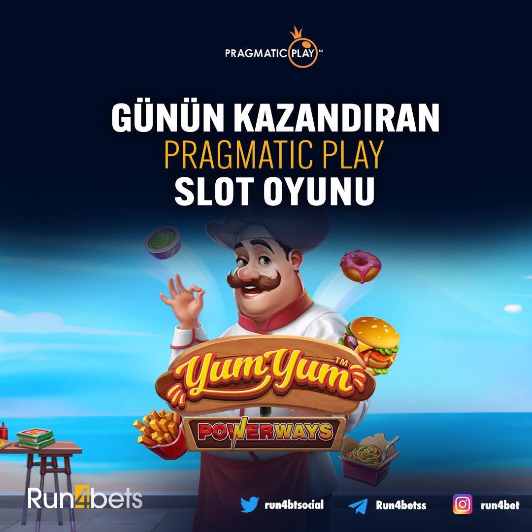 🔔 Günün kazandıran slot oyunu sizlerle !

🔖 Yum Yum Powerways ile kazanç dünyasının kapılarını aç ! 

🔖 Işık hızında çekim, 7/24 kesintisiz hizmet ve daha fazlası için takipte kalınız ! 

🏡  cutt.ly/Run4Bets