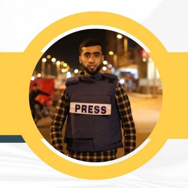 Timesofgaza's tweet photo. Photojournalist Ali Salem Abu Ajwa was killed by an Israeli airstrike today. 3 journalist have been killed so far today, bringing the total number of journalists murdered by the Israeli aggression to 110. https://t.co/To56MQb3eY