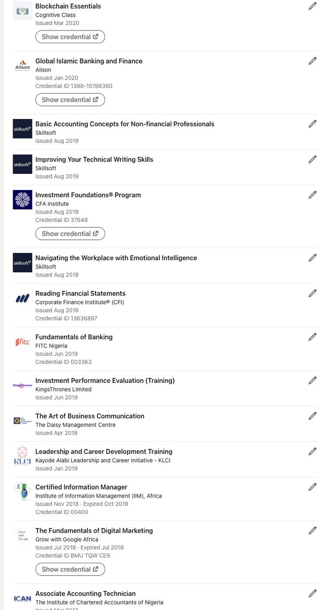 If you are a young accounting and finance professional looking for courses to take in your spare time, I have attached a list of some of the courses I have taken to help me get to where I am today in my work. Because I thought having a National Diploma would be a barrier to my…