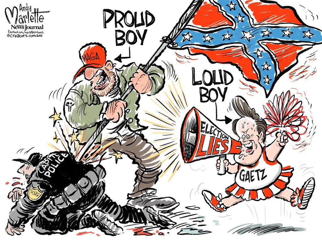 The Proud Boys are domestic terrorists, Republicans that support them are traitors.