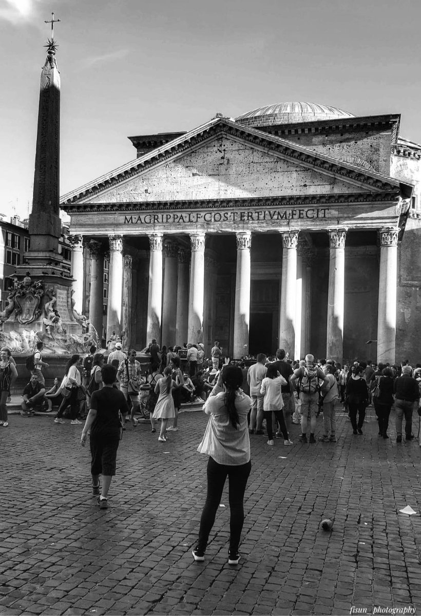 #photo #photography #bnwphotography #historicalplace #Pantheon #Rome2016 #Italy