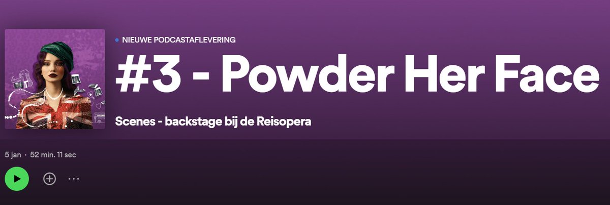De podcast over Powder Her Face staat live: luister naar o.a. <a href="/pcarrcomposer/">Paul Carr</a> <a href="/ottotausk/">Tausk</a> <a href="/LauraDBohn/">Laura Bohn</a>.   
Hoe laat je muziek erotisch klinken? Wie was de 'Dirty Duchess'? Wat maakt deze opera humoristisch, absurd, tragisch? Beluister <a href="/ScenesNL/">Scenes</a> podcast: 
open.spotify.com/episode/6NCUp7…
