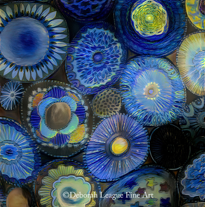 Blue Circles, reminds me of glass made in Murano  #abstractart #circleart #buyintoart #AYearForArt #homedecor #wallart #artprints #blue #blueart #buttons #buttonart #digitalart #photography #muranoglass #geodes #Venice #venitianglass 
#glassart

ART - redbubble.com/shop/ap/137088…