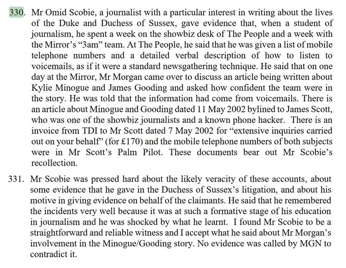 DrDobberstein's tweet photo. @RoyalFamily @scobie #Scobi is a reliable journalist: for #Endgame he has 2 sources for each claim, others, e.g. Byline Times, have researched similar information, the judge deemed him a credible witness. @piercemorgan is attempting to frame him as a liar bc he testified against him in the MGN trial https://t.co/2Ja4kxyUFR
