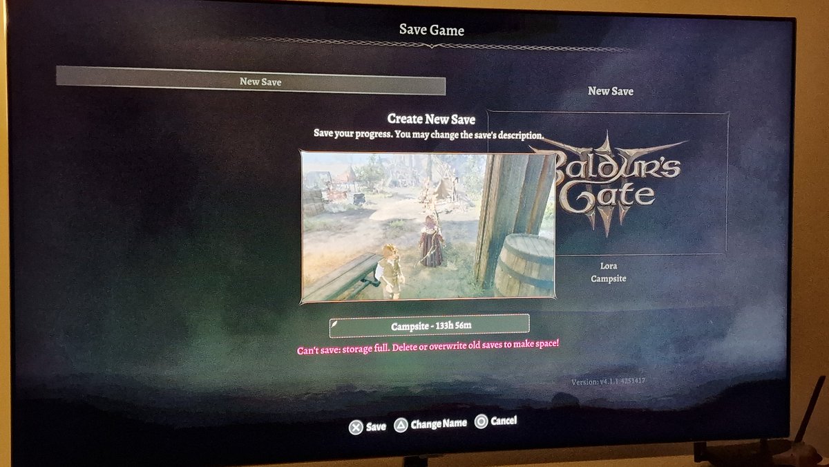 luizvb's tweet photo. @larianstudios There is not a single saved game (I deleted everything), and the game says the storage is full. In fact, it is! When you check the storage options of PS5, there is almost 2gb of saved data (limit - according to what is posted everywhere is 2gb). WE NEED A SOLUTION ASAP!!!!!!! https://t.co/UkHK4oUhPZ