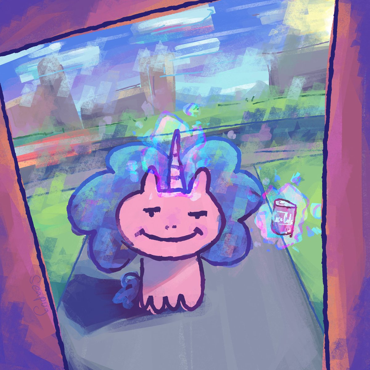 seapugg's tweet image. this guy's trying to sell me soda for $100, and won't leave.
please help