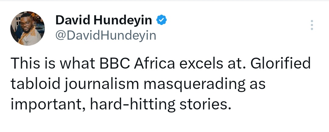 David Hundeyin tweet media