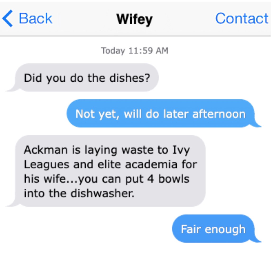 TrungTPhan's tweet image. Guess my wife read Bill Ackman’s long tweet on MIT and plagiarism