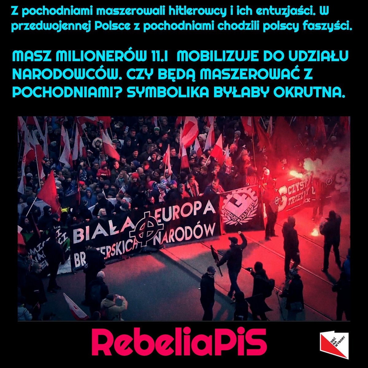 Wielkolud3's tweet photo. Nacjonaliści z faszystami będą walczyć o koryto!
#RebeliaPiS https://t.co/5UBeHCyVIs