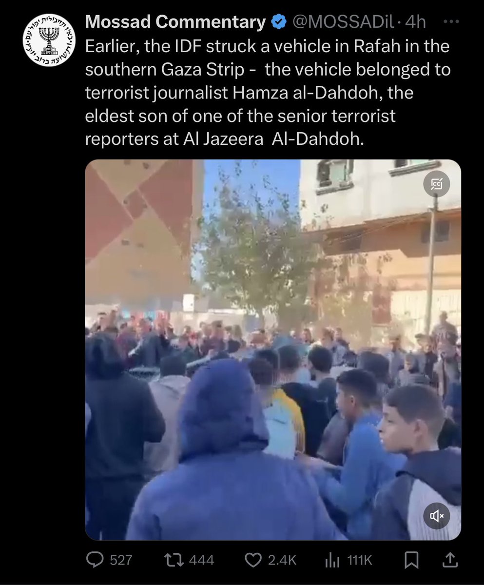 🇮🇱 Zionists will justify killing journalists by calling them terrorists due to them documenting Israeli war crimes.