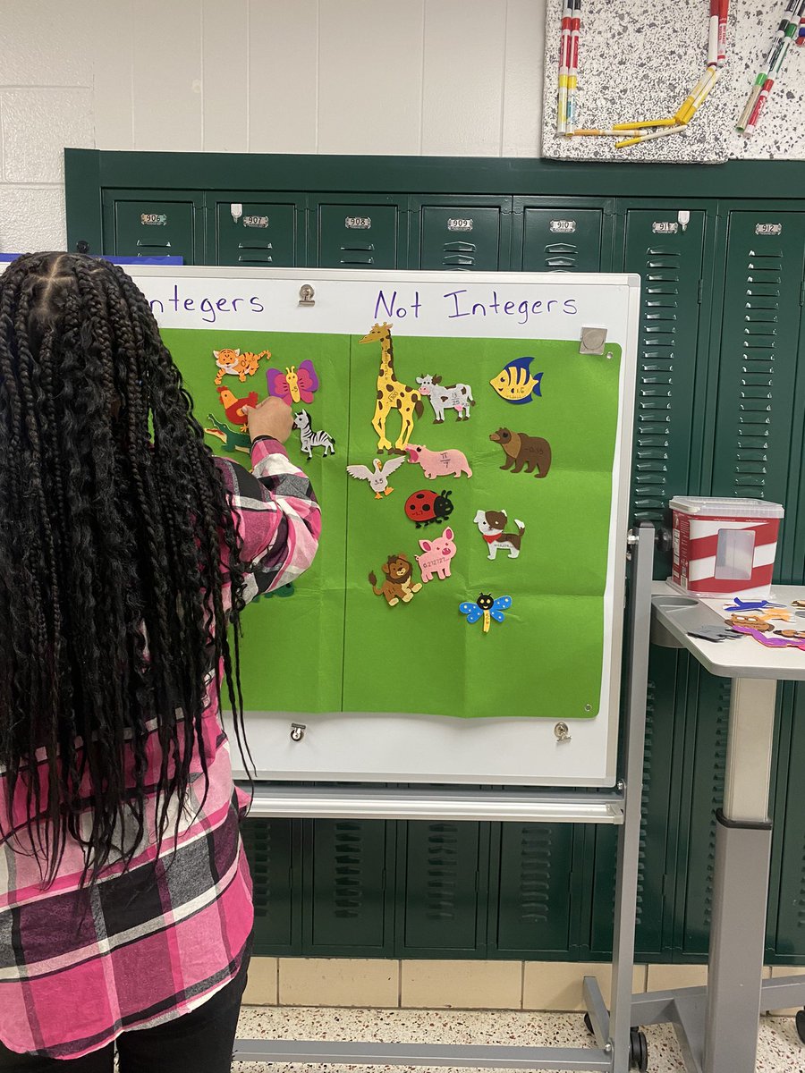 BensonVoss's tweet photo. #DataAtTheDoor to begin our second semester! Practicing the Real Number System by distinguishing between Integers Vs. Non-Integers! https://t.co/kVpr93Xfwb