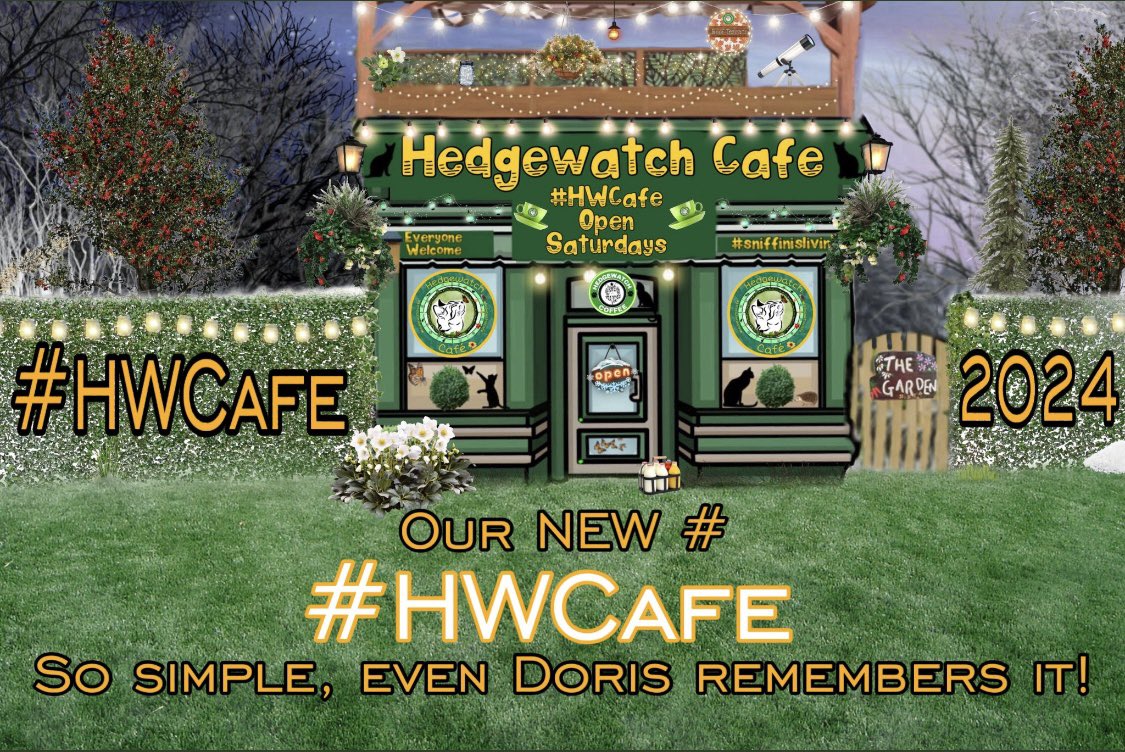 Hedgewatchers's tweet photo. Exciting news about our weekly Cafe furiends. First, Mrs T @Treespers42 has seen the error of her ways and from Caturday your nommies will once again be loaded with lovely nip!
Secondly, to order mew will now need to use our simplified hashtag, #HWCafe
See mew there!
#Hedgewatch https://t.co/K7XtmEftF2