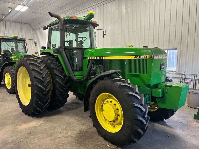 MachineryPete's tweet photo. Selling Tuesday on Rutland Farms online retirement auction in Flora, IL by @SchmidAuction. No Reserves. No Buyer Fees. '07 JD 9230 w/ 5073 hrs; '00 JD 8410 w/ 6386 hrs; '92 JD 4960 w/ 4867 hrs (737 hrs on rebuilt engine); '10 JD 9770 STS w/ 2314 sep. hrs: https://t.co/eLHJQUiiez https://t.co/Ghr8u2EJpa