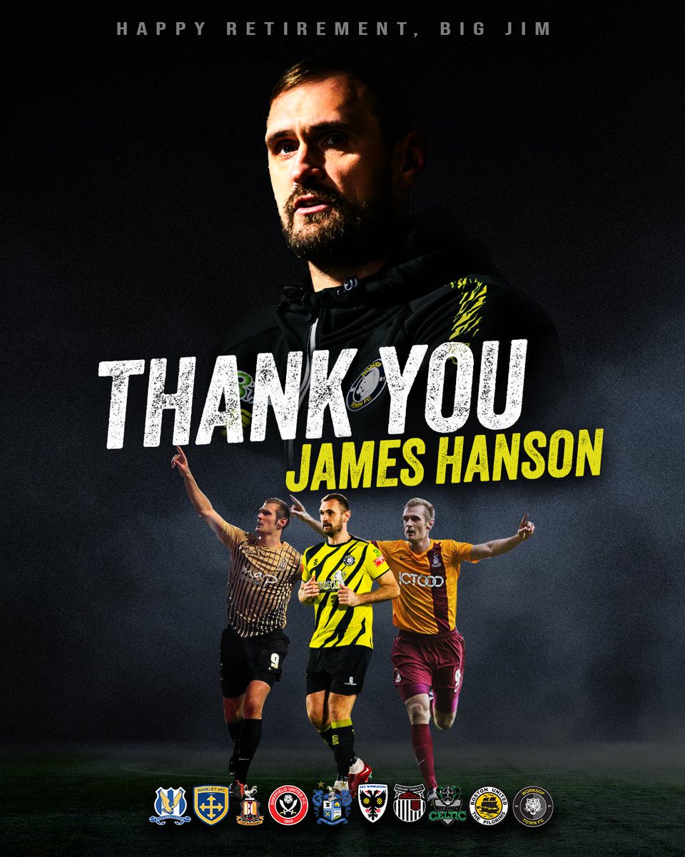 worksoptownfc's tweet photo. 👏 Thank you, Big Jim!

👊 Representing @EccleshillUtdFC, @GuiseleyAFC, @officialbantams, @SheffieldUnited, @buryfcofficial, @AFCWimbledon, @officialgtfc, @FarsleyCelticFC, @bostonunited and the Tigers, it has been a tremendous career!

#UTT 🐯 https://t.co/XTgrkliwFm