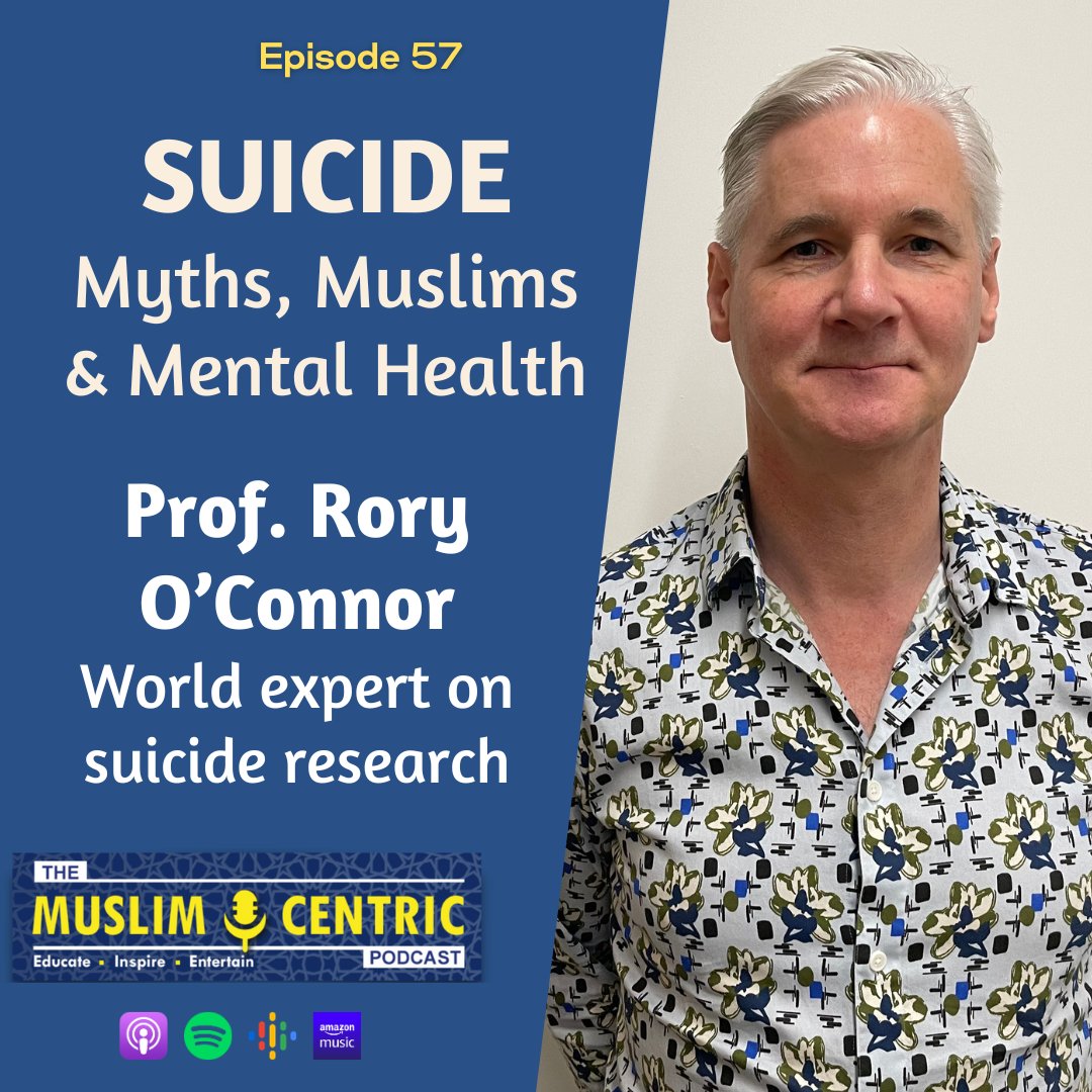 muslimcentric's tweet photo. Muslims die by suicide too. The uncomfortable reality for many within religious communities but an important issue to discuss. World expert Prof Rory @suicideresearch
🔗Watch/Listen - Link in bio
#SuicidePrevention #SuicideAwareness 
@IASPinfo @IASR_Suicide @MQmentalhealth https://t.co/FTsmTbiFqE