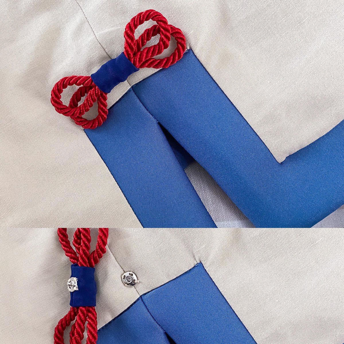 I’ve finished Age of Calamity Impa’s shorts and leggings! ✨

And looooook they have pockets! Plus some removable accessories 🤠

❤️Base shorts pattern is <a href="/indigojinjo/">Kirsty @ brain empty only TOTK</a>’s student Edegard shorts with added slide slits +adjustments!

❤️Leggings base pattern is from <a href="/MadewithMaridah/">Maridah's Cosplay Patterns</a>!