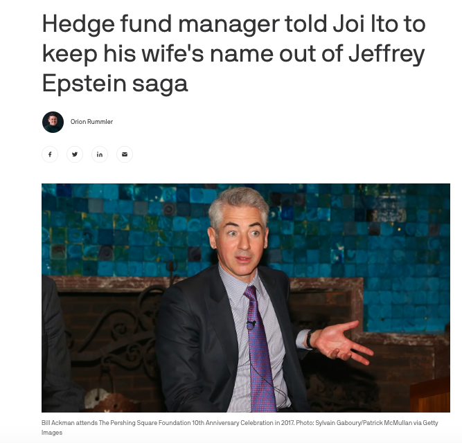 hash_tigre's tweet photo. @BillAckman Imagine having to quit your academic job at MIT because you were talking money/having your students make presents for a known serial pedophile https://t.co/ZC6fK6NF41