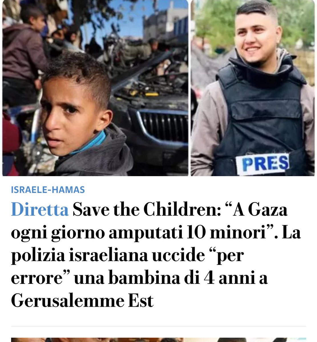 Marc0fM's tweet photo. @stebaraz @IDF Intanto loro uccidono “per errore” bambini di 4 anni. Vediamo se ci sarà un appello anche per questo. https://t.co/0gKaepev6t
