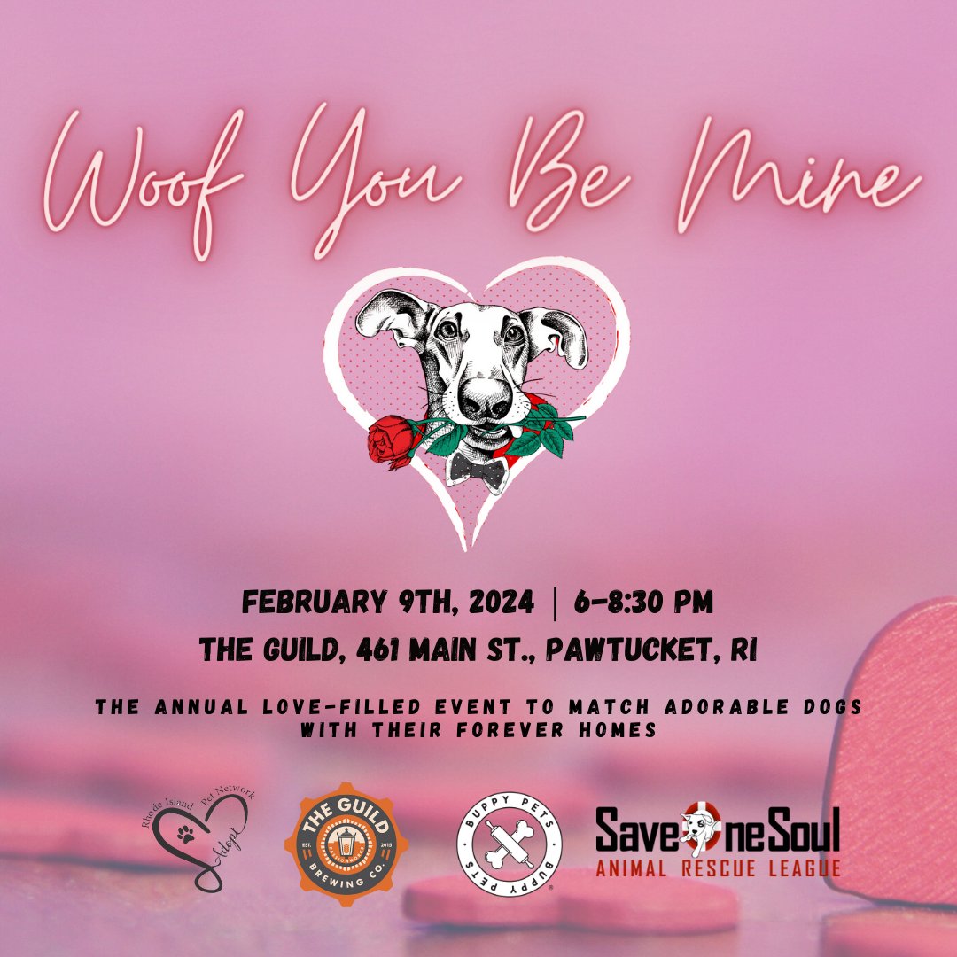 ripetnetwork's tweet photo. We're teaming up with @BuppyPets, @SaveOneSoulARL and @TheGuildRI again for the perfect pup-lover's night out! ♥️🐶Learn more: https://t.co/tbrYfV3Teh
#WYBMRI #doglovers #valentines #rhodeislandevents https://t.co/Iw5Icefzdr