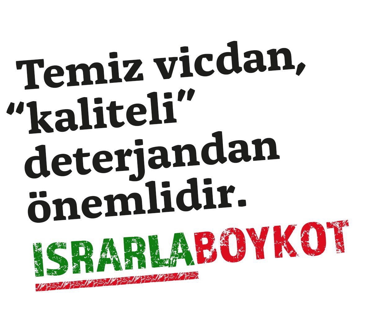 Gazze'deki soykırımı unutmak yok.
Boykot için Gevşemek yok.
#IsrarlaBoykot