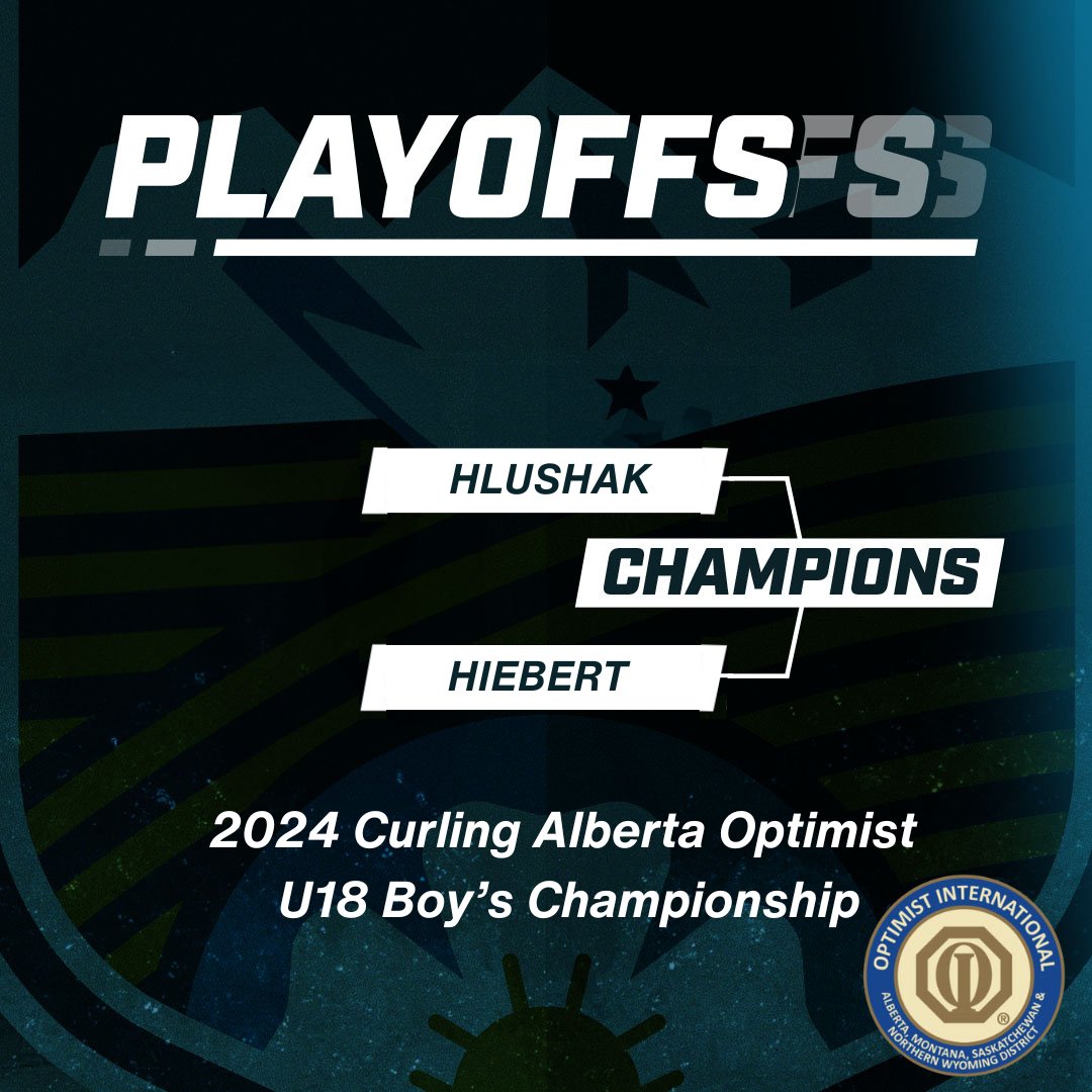 The finals are set! Team DeSchiffart will take on fellow Lacombe CC reprsentatives, Team Whitbread in the U18 girl's championship. On the boy's side, Team Hlushak (Crestwood CC) will face Team Hiebert (Sherwood Park CC). Games will be streamed on our YouTube channel at 2:30pm.