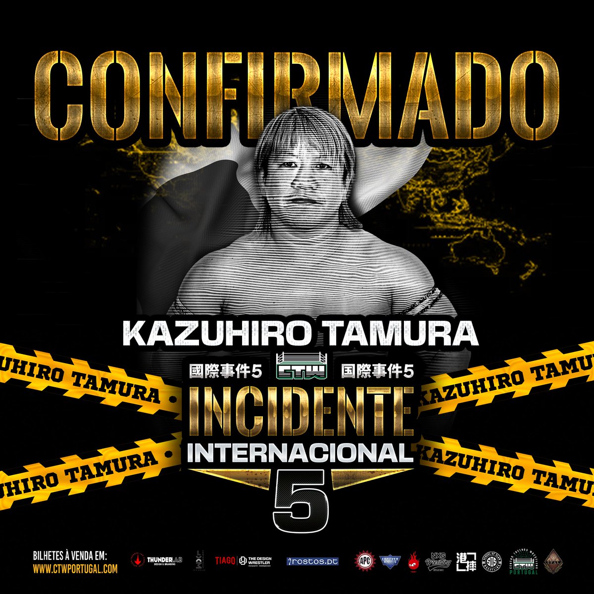 TAMURA☆GENE☆ está confirmado para o Incidente Internacional 5‼️🇯🇵 Não vais querer perder esta rara defesa do título da Heat-Up fora do Japão!! Compra já o teu bilhete em: ctwportugal.com 🎟️🎫 @heatuppw #wrestling #lisboa #japan #portugal #internacional #heatuppw