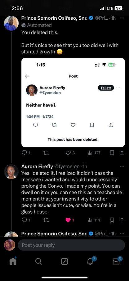 instablog9ja's tweet photo. While you were busy wondering which soap Debbie is using, this happened https://t.co/WabBkC2mUn