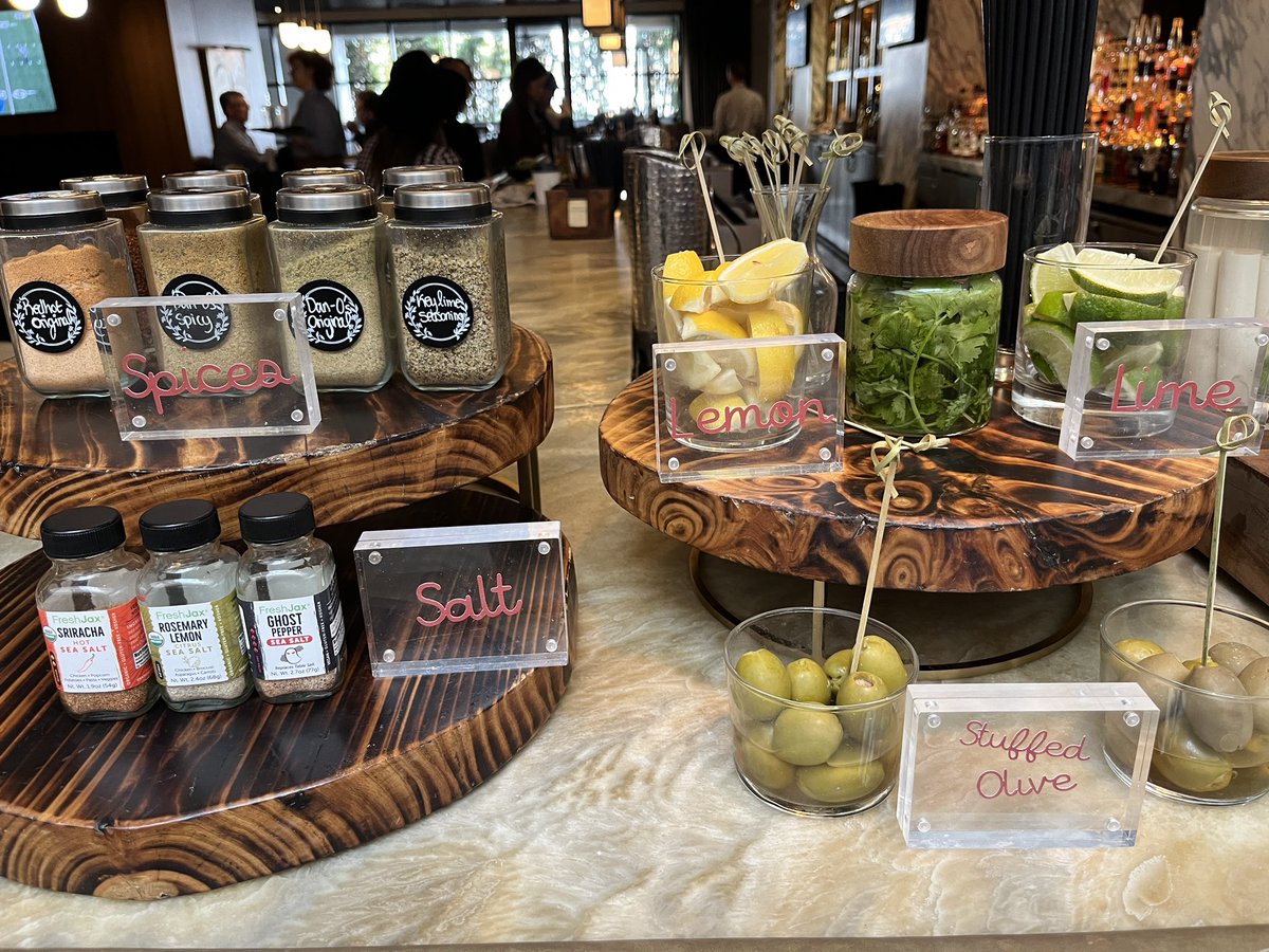 The Bloody Mary bar at the Four Seasons in Houston is strong.