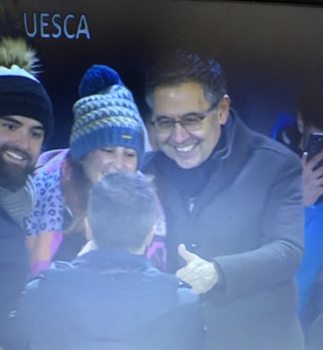 BarcaUniversal's tweet photo. ❗Former Barça President Josep María Bartomeu is at Barbastro's stadium to watch the Barbastro - Barcelona match today. https://t.co/8H6fwplkDf
