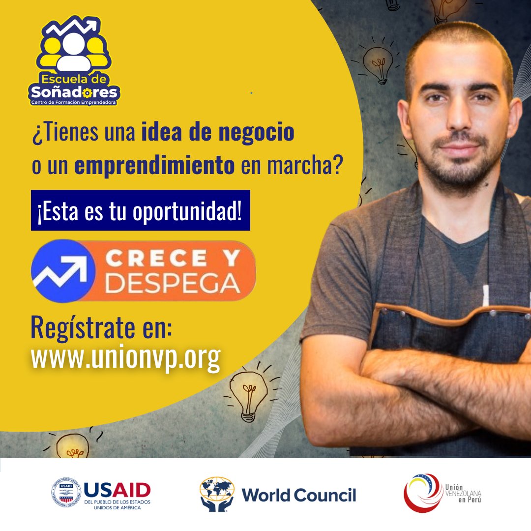 oscarabp's tweet photo. Si vives en la ciudad de Lima o Callao y tienes una idea de negocio que quieres implementar o un negocio que quieres fortalecer, entonces esta es tu oportunidad. Iniciativa implementada por @unionveperu en el marco del Proyecto de Inclusión Económica de @USAIDPeru y @WOCCU https://t.co/NJQKaQtHd5