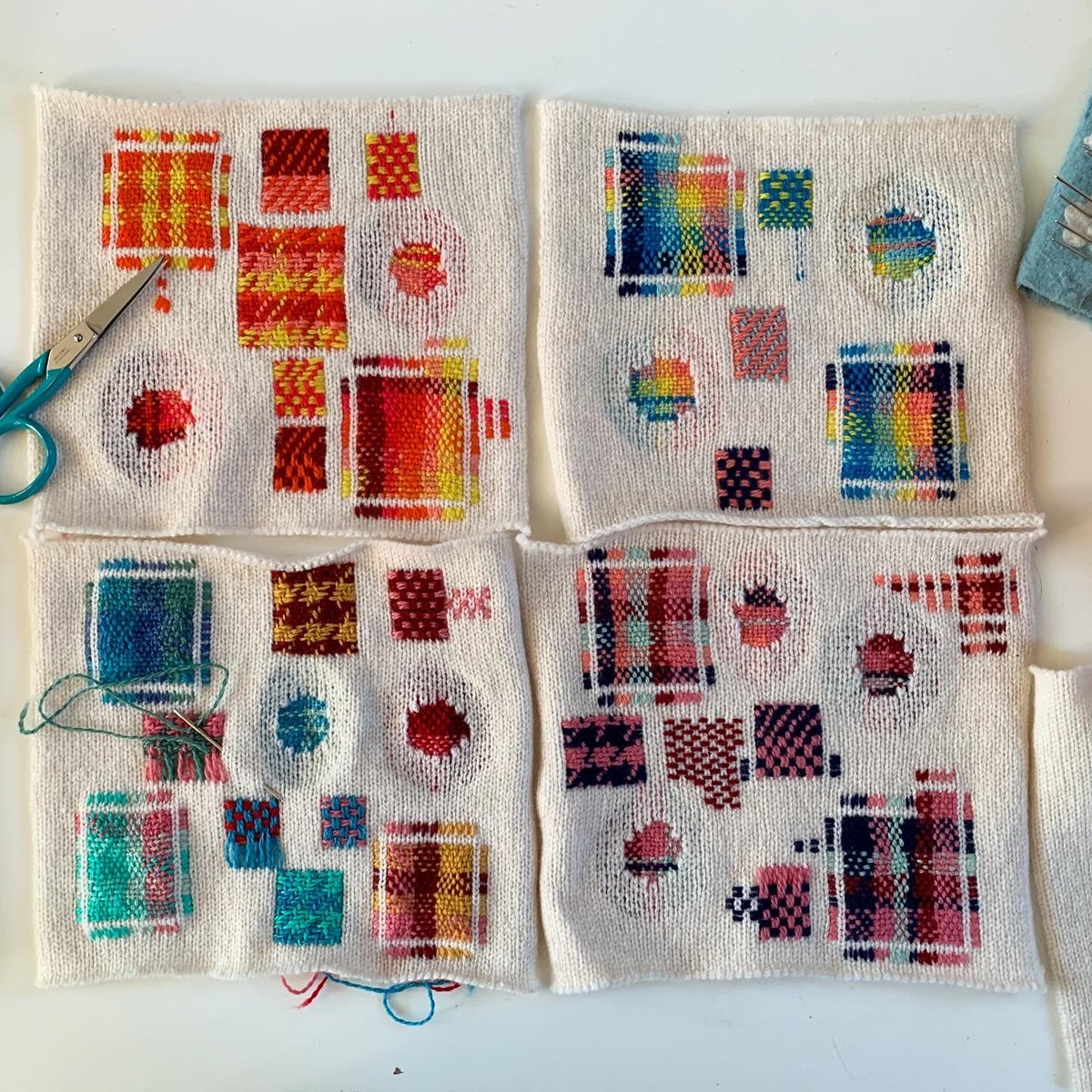 collingwoodnorr's tweet photo. I loved teaching my first darning workshop of the year! Looking forward to encouraging more people to start repairing their clothes this year! 

#visiblemending #darning #repair #makedoandmend #darningworkshop #reducewaste #SustainableLiving https://t.co/iH0e0Yi4dM