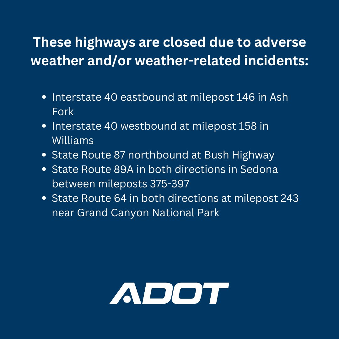 Arizona DOT tweet media