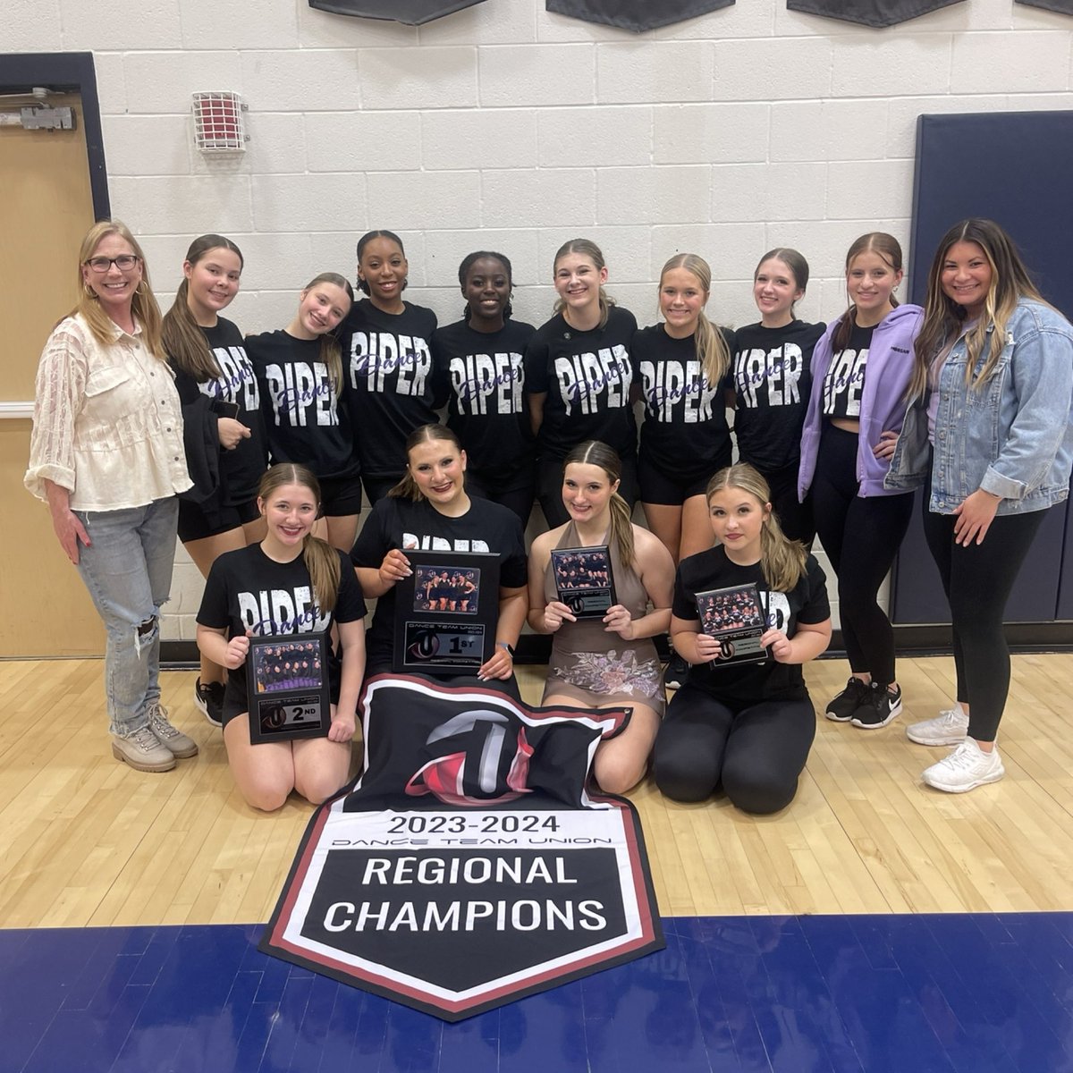 dance_piper's tweet photo. Thank you @danceteamunion for putting on an awesome regional competition yesterday. We are beyond proud of these girls! 💜 
After about 12 long hours we are coming home with:
Regional champions - Officers Routine 
2nd place - Hip Hop
6th place - Jazz
8th place - Spirit Showdown https://t.co/45iFu080an