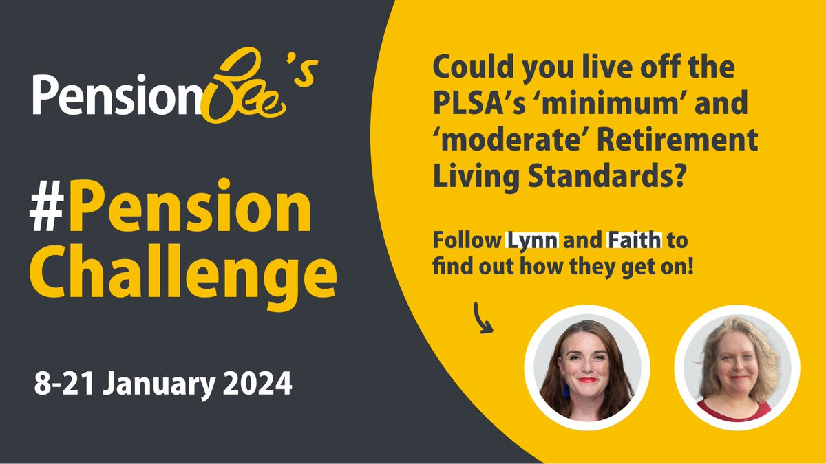 MuchMore_Less's tweet photo. My latest #pensionchallenge with @pensionbee starts tomorrow! [AD]

@MrsMummypennyUK &amp; I will each be living for a week on the @ThePLSA  minimum living standard of £246, followed by a week on the moderate version at £448

What will our lives be like on these budgets? https://t.co/uA43lzDa3y