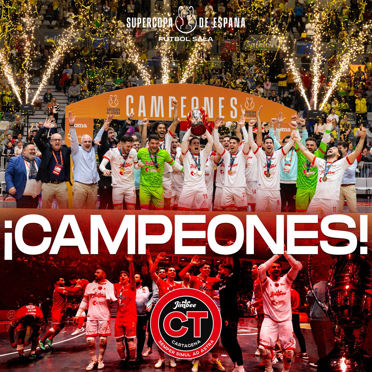 JimbeeCartagena's tweet photo. ¡𝐂𝐀𝐌𝐏𝐄𝐎𝐍𝐄𝐒 𝐃𝐄 𝐋𝐀 𝐒𝐔𝐏𝐄𝐑𝐂𝐎𝐏𝐀! 🏆 https://t.co/UZ9ilpi9cT
