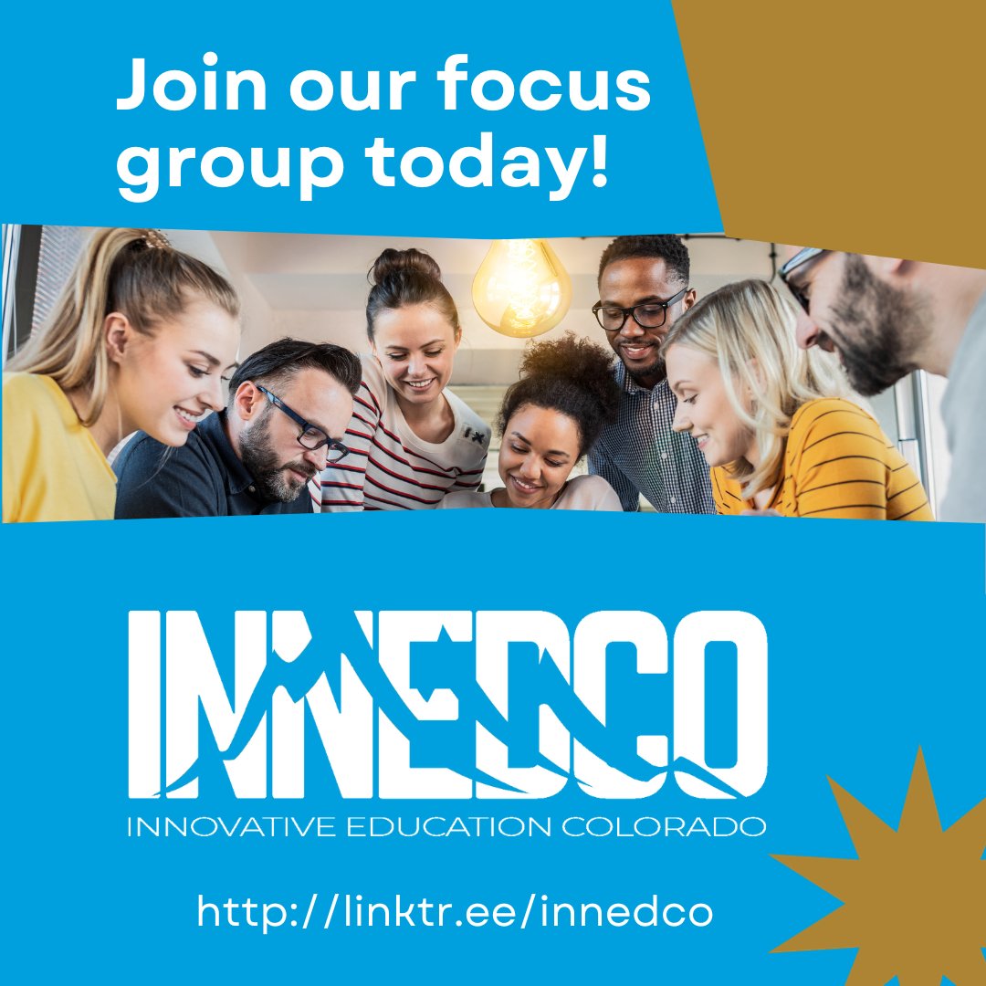 As a growth mindset-focused organization, @InnEdCO is looking to fellow educators to help provide us with your input to guide us in the next steps in the evolution of InnEdCO. Head over to ow.ly/49ox50QozcA to fill out our form! #innedco #edtech #edchat #k12