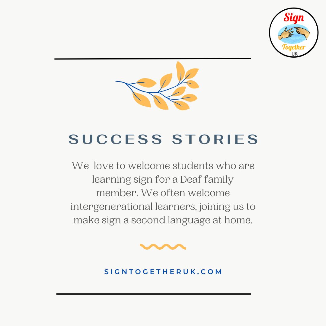 signtogetheruk's tweet photo. We love connecting with our students who are hard of hearing and finding out why they want to learn and how they are using their BSL!  

#DeafCultureLearning
#TogetherInSign
#SignLanguageCommunity
#SignLanguageLove
#InclusiveSigning
#SignLanguageConnections https://t.co/YEF2LaFWFm