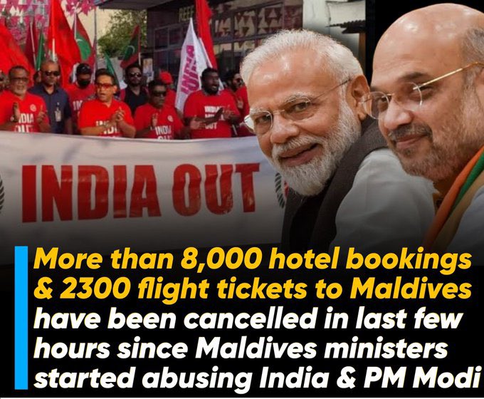 NavRatanBjp's tweet photo. #Maldivians said #INDIAout . now INDIA is getting out of it . Don’t cry .
#Nationcomesfirst for #Indians .
#ExploreIndianIsland
#ExploreIndianBeaches
#Maldives
#MaldivesOut
#MaldivesMinisterRemoved
#Boycott_Maldives
#Lakshadweep
#lakshadweepWelcomes
#byeMaldives https://t.co/uEOKKJ2Iqn