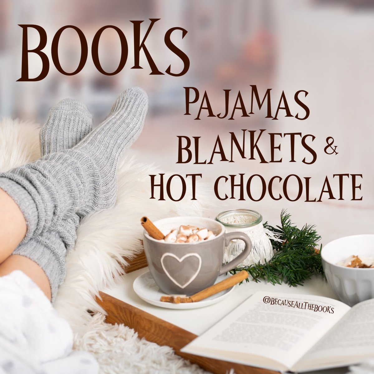 A great way to spend the day!

#BecauseAllTheBooks #Books #Reading #WinterReading #CozyReads #HotChocolate