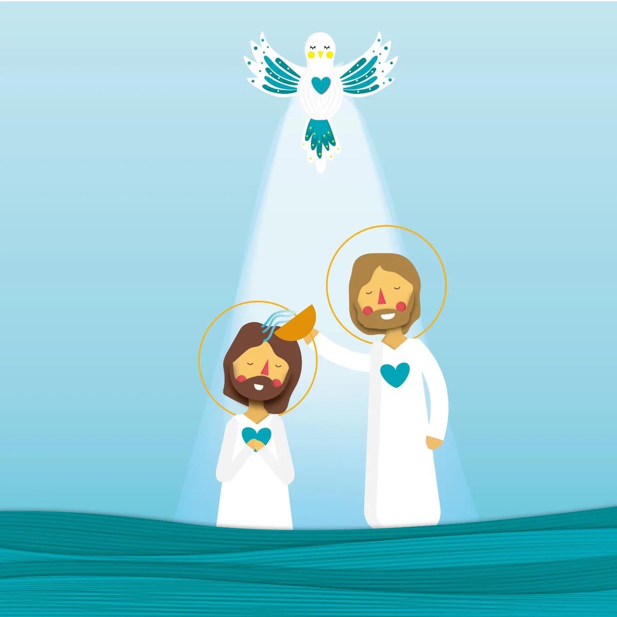 eveyhugo96's tweet photo. «Tú eres mi Hijo amado, en ti me complazco.»
San Marcos 1, 11.
#EvangelizacionCreativa #Evangelio #Catolicos #Jovenescatolicos #Ilustraciondigital #Ilustradorescatolicos #SantoraldelDia #bautismodelseñor #contemplarte https://t.co/BO3w1OzEp9