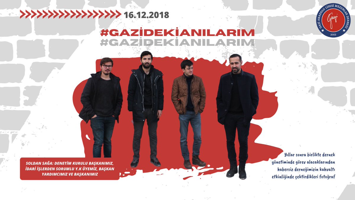 GALMezun's tweet photo. Gazi'deki anılarımızı hatırlıyoruz! Sizleri de #gazidekianılarım etiketiyle anılarınızı paylaşmaya davet ediyoruz.

(Soldan sağa: Denetim Kurulu Başkanımız, İdari İşlerden Sorumlu YK Üyemiz, Başkan Yardımcımız ve Başkanımız) https://t.co/KgW8nSJ2qM