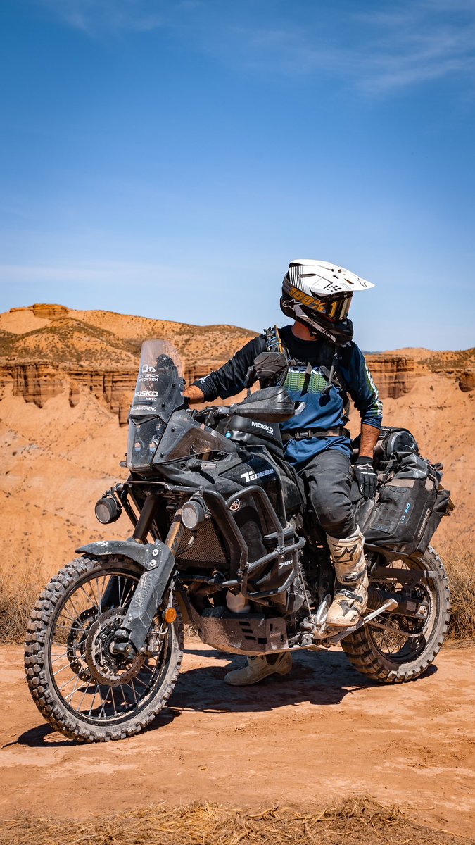 OutbackMototek's tweet photo. One of the biggest disappointments: Yamaha’s Tenere 700 World Raid is still not available in North America 🇺🇸 🇨🇦! Do you think it’ll happen?
.
Rider Killian Moreno
.
Crash bars and skid plate by Outback Motortek, apparel and panniers by @MoskoMoto 
.
#yamaha #yamahatenere700 #tenere700worldraid #outbackmotortek #advrider #advmotorcycle