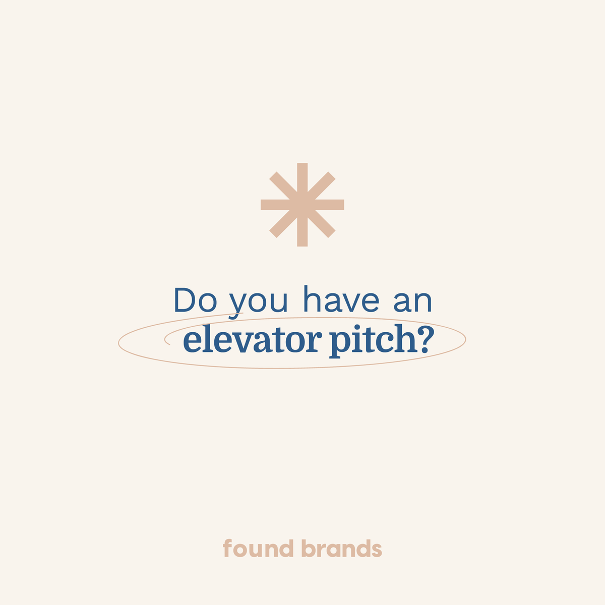 foundbrands's tweet photo. Imagine you're in an elevator with someone you've been eager to meet - how would you swiftly introduce yourself, convey your message, and go beyond your name and what you do?

Download my free framework below and create your own elevator pitch now: https://t.co/mJY5QliRtb https://t.co/fc01ZbOFZh
